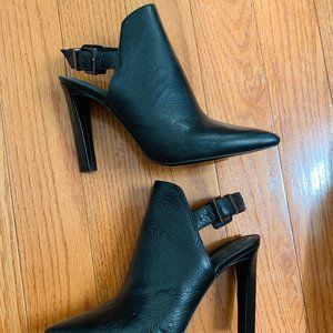Kenneth Cole 4" Ankle Boots in Black Leather